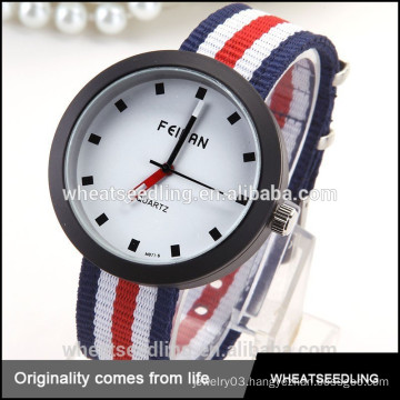 fabric band flag colour vogue lady fashion watch strap nylon